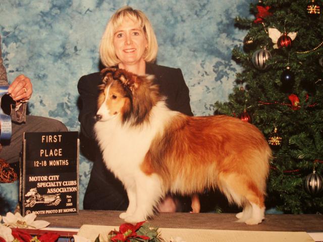 "Jiffy" winning 12-18 mo.Class at the Specialty
